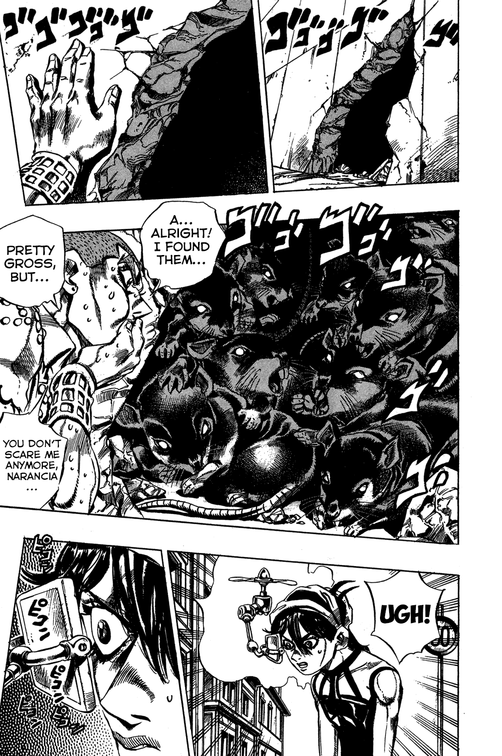 Jojo's Bizarre Adventure Part 5 - Vento Aureo - Vol.5 Chapter 35: Narancia's Aerosmith Part 5