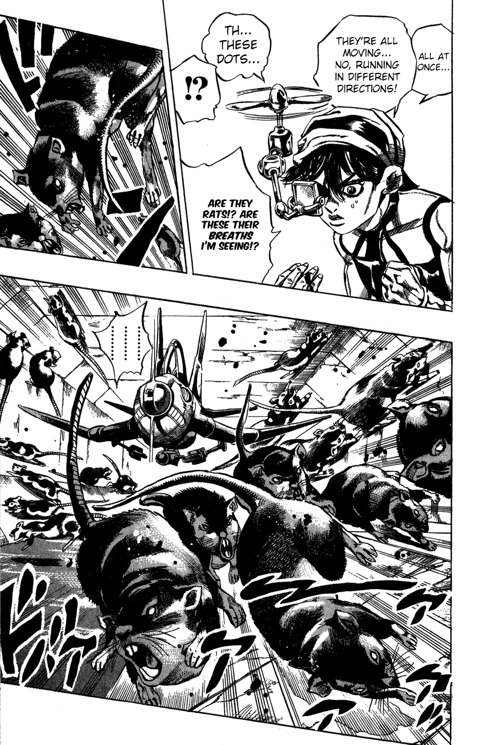 Jojo's Bizarre Adventure Part 5 - Vento Aureo - Vol.5 Chapter 35: Narancia's Aerosmith Part 5