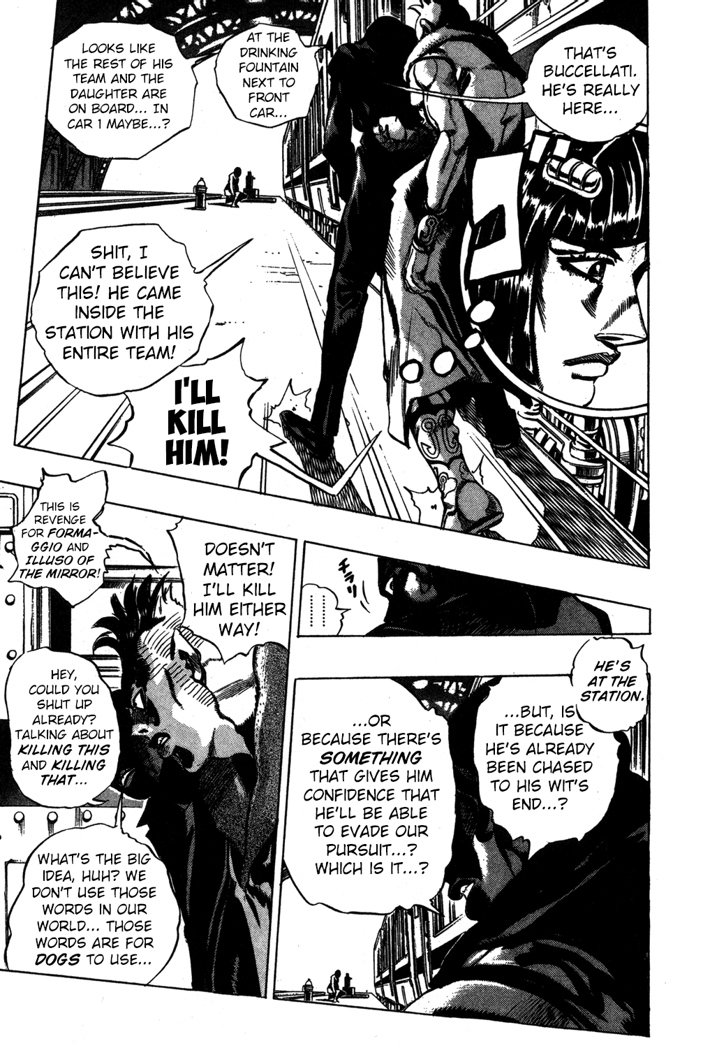 Jojo's Bizarre Adventure Part 5 - Vento Aureo - Vol.6 Chapter 47: The Firenze-Bound Super Express Part 1