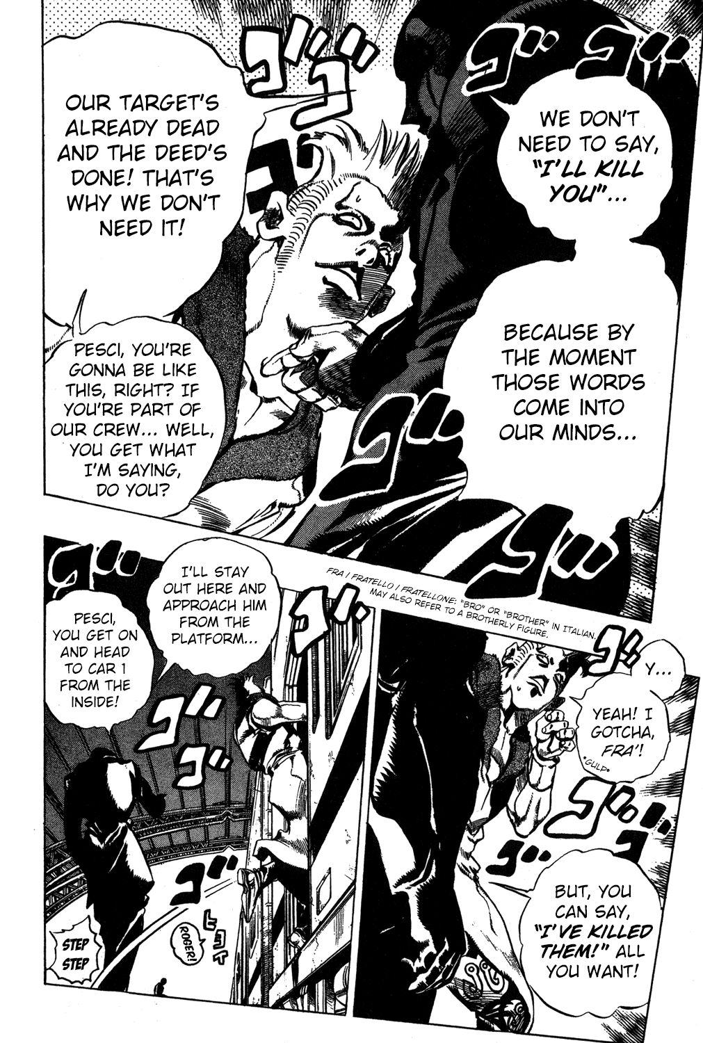 Jojo's Bizarre Adventure Part 5 - Vento Aureo - Vol.6 Chapter 47: The Firenze-Bound Super Express Part 1