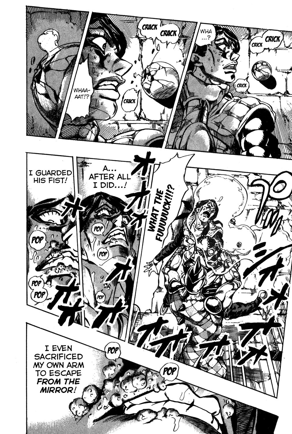 Jojo's Bizarre Adventure Part 5 - Vento Aureo - Vol.6 Chapter 46: Man In The Mirror And Purple Haze Part 7