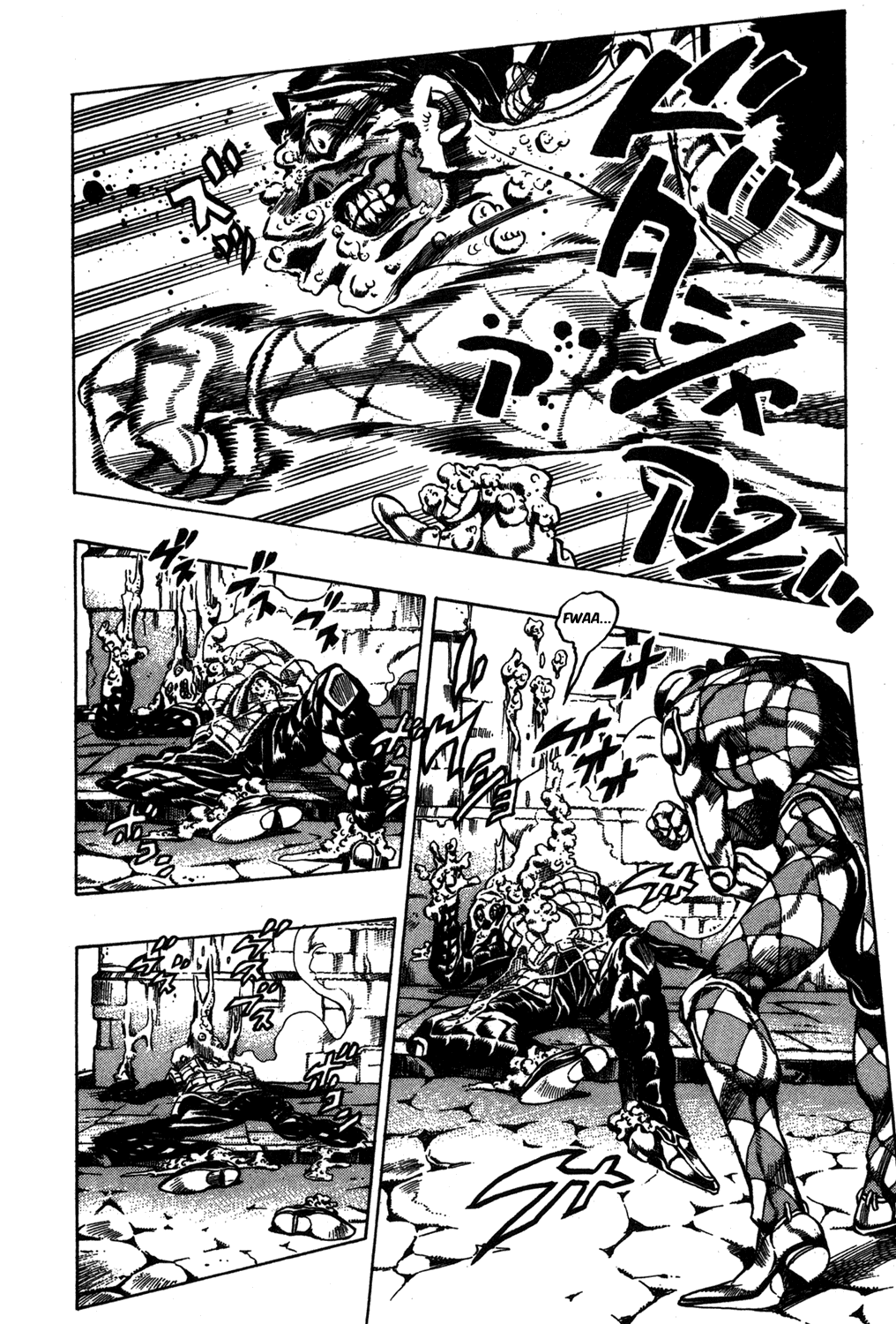 Jojo's Bizarre Adventure Part 5 - Vento Aureo - Vol.6 Chapter 46: Man In The Mirror And Purple Haze Part 7