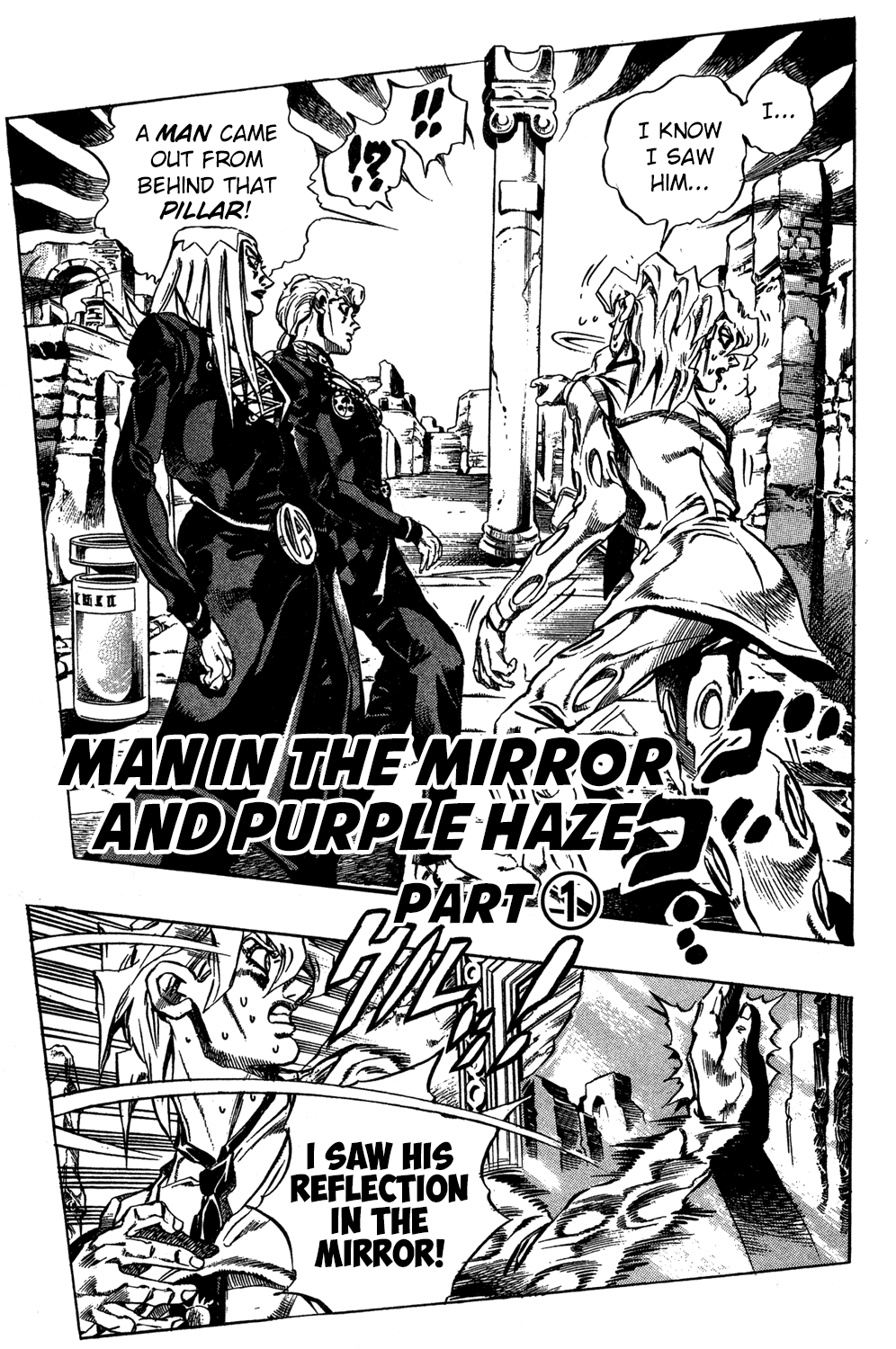 Jojo's Bizarre Adventure Part 5 - Vento Aureo - Vol.5 Chapter 40: Man In The Mirror And Purple Haze Part 1