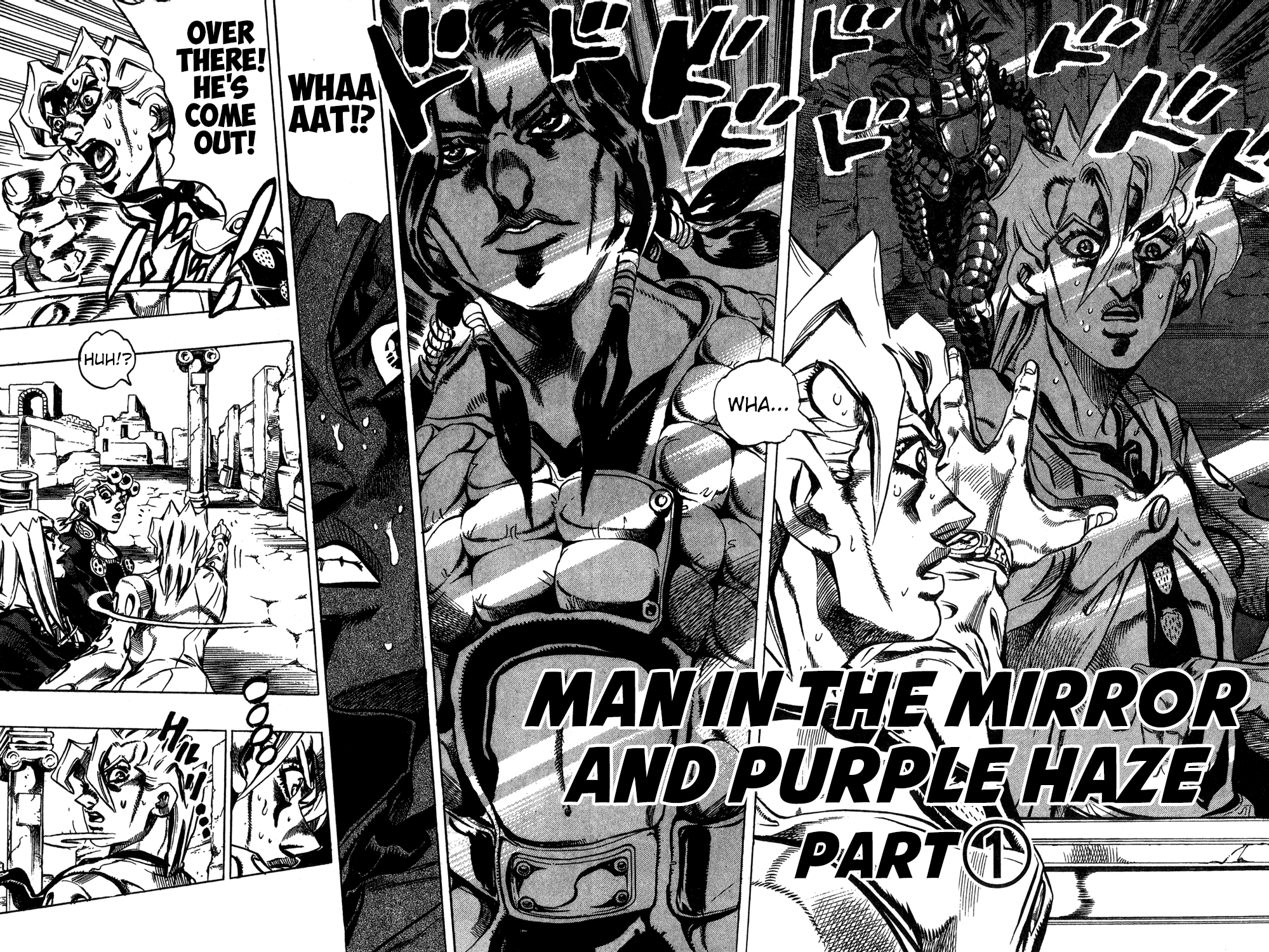 Jojo's Bizarre Adventure Part 5 - Vento Aureo - Vol.5 Chapter 40: Man In The Mirror And Purple Haze Part 1