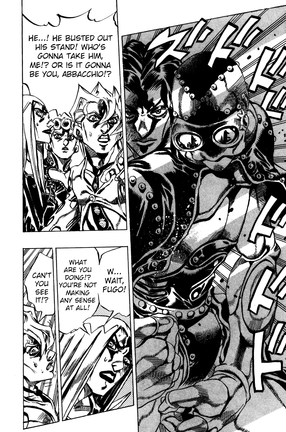 Jojo's Bizarre Adventure Part 5 - Vento Aureo - Vol.5 Chapter 40: Man In The Mirror And Purple Haze Part 1