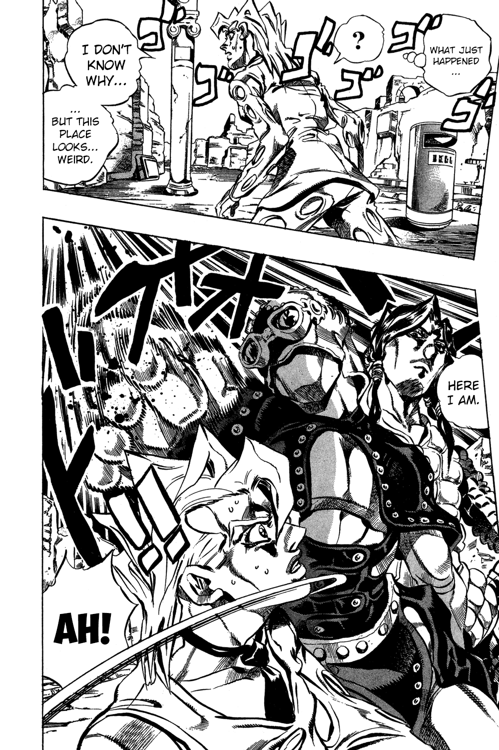 Jojo's Bizarre Adventure Part 5 - Vento Aureo - Vol.5 Chapter 40: Man In The Mirror And Purple Haze Part 1