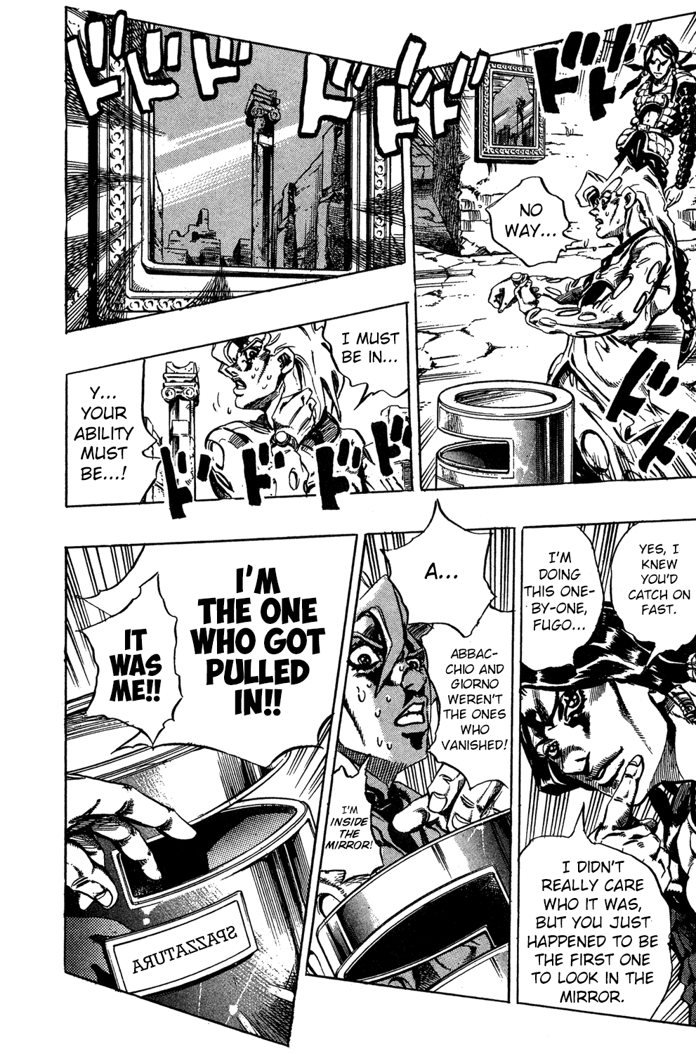 Jojo's Bizarre Adventure Part 5 - Vento Aureo - Vol.5 Chapter 40: Man In The Mirror And Purple Haze Part 1