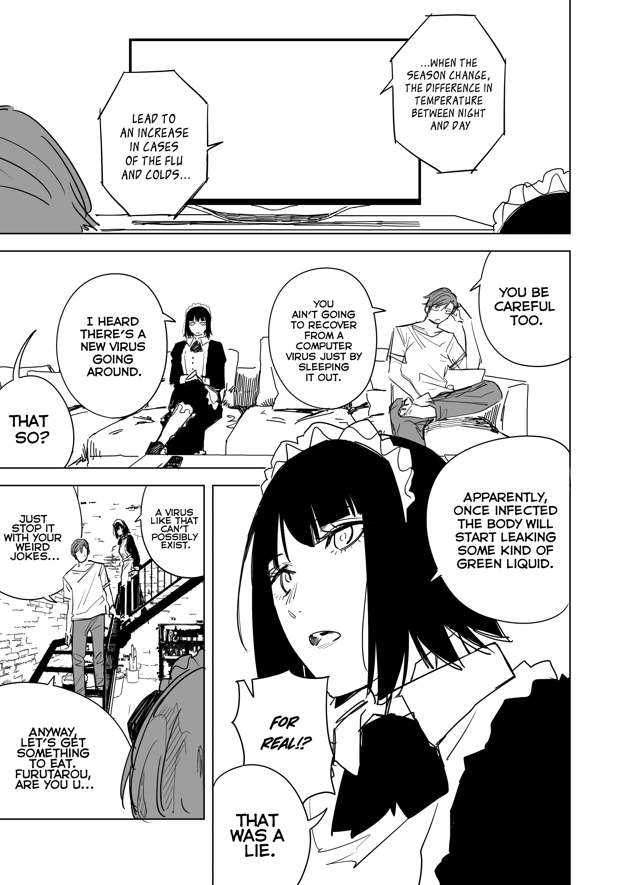 Robo Maid Ga Kanjou Yutaka Ni Naru Hanashi - Chapter 9: My Robo Maid And The Virus