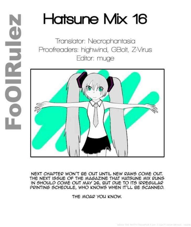 Hatsune Mix - Vol.2 Chapter 16 : 16Th Song - Graduation Mix