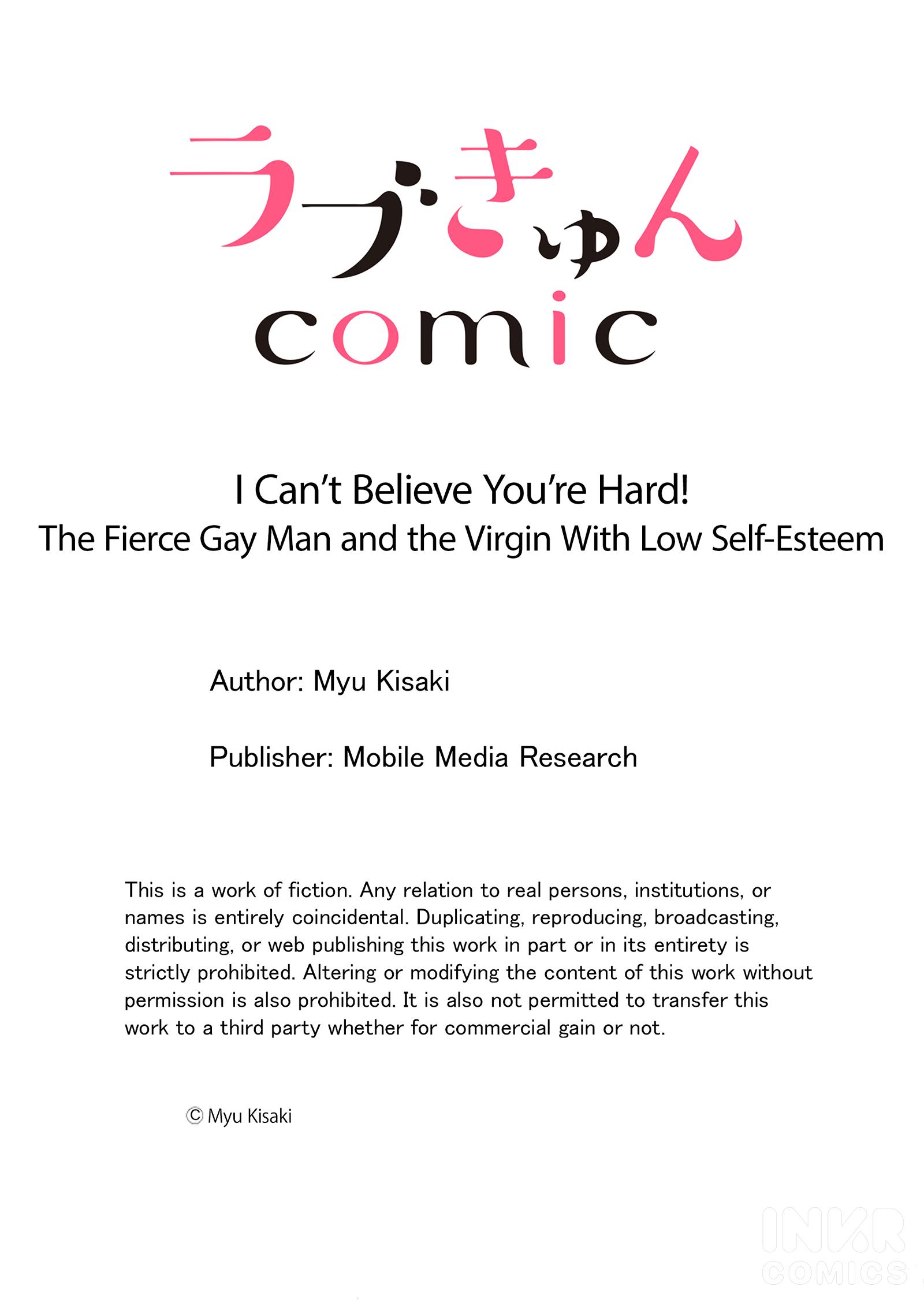 I Can’t Believe You’re Hard! The Fierce Gay Man And The Virgin With Low Self-Esteem - Chapter 1