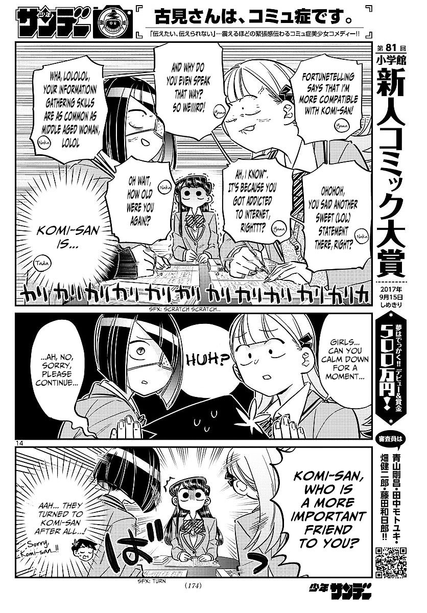 Komi-San Wa Komyushou Desu - Vol.6 Chapter 79: Studying At Nakanaka-San's Place