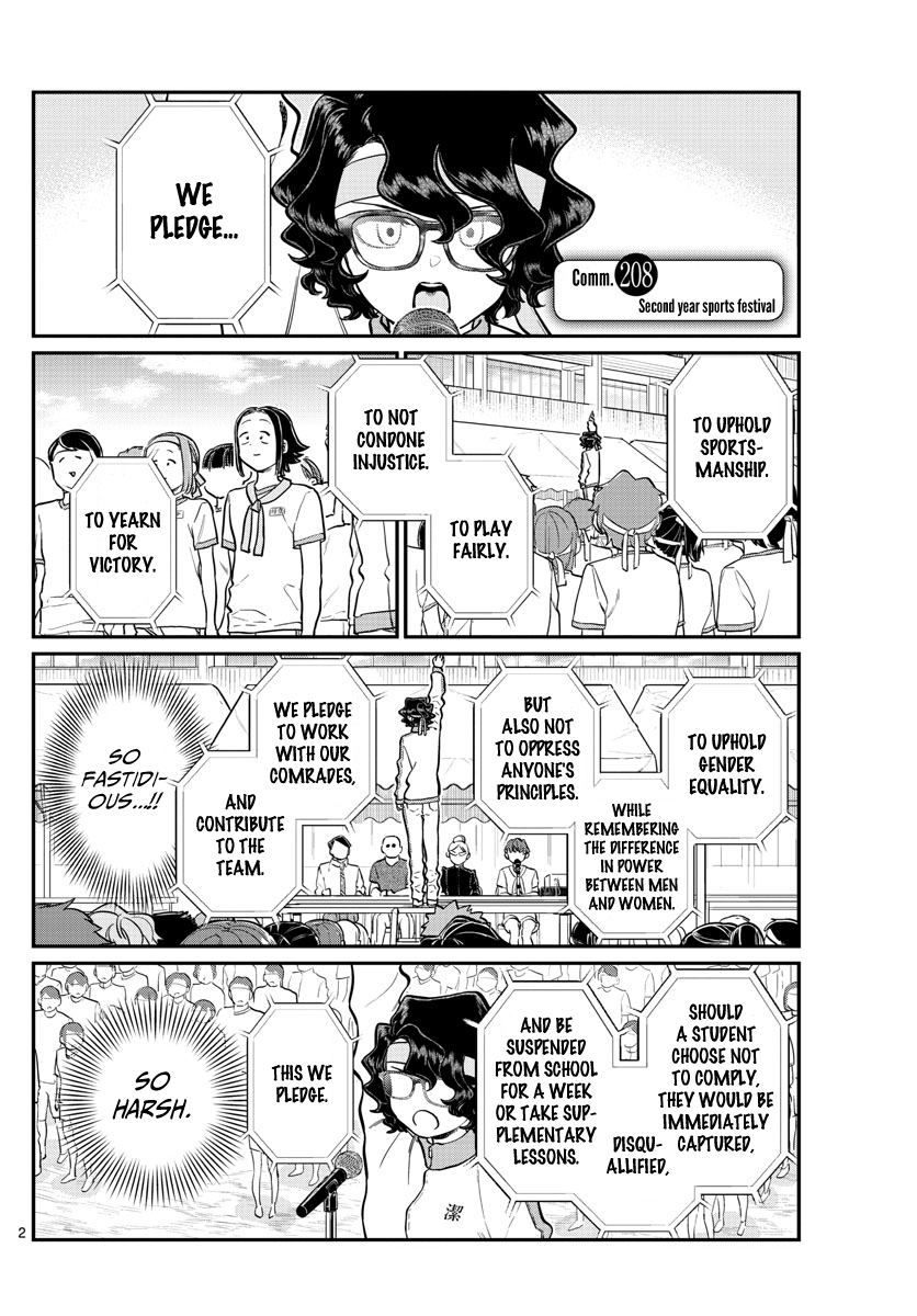 Komi-San Wa Komyushou Desu - Chapter 208: Second Year Sports Festival