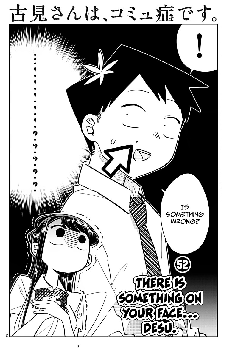 Komi-San Wa Komyushou Desu - Vol.4 Chapter 52: There Is Something In Your Face...desu