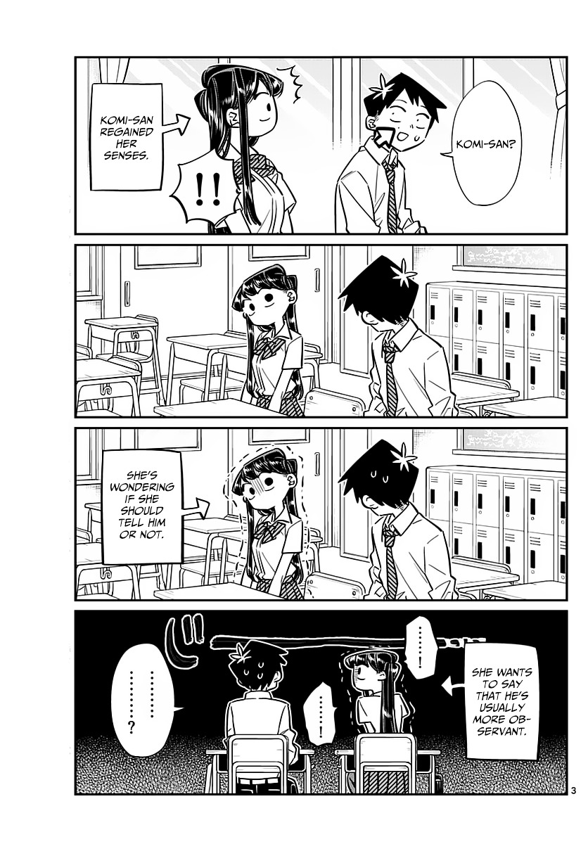 Komi-San Wa Komyushou Desu - Vol.4 Chapter 52: There Is Something In Your Face...desu