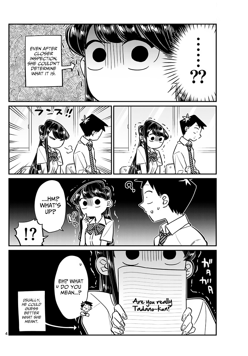 Komi-San Wa Komyushou Desu - Vol.4 Chapter 52: There Is Something In Your Face...desu