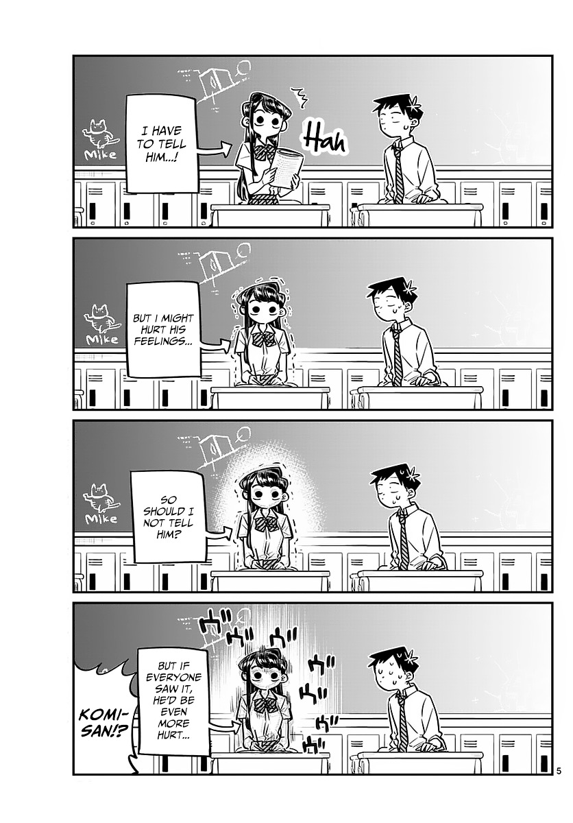 Komi-San Wa Komyushou Desu - Vol.4 Chapter 52: There Is Something In Your Face...desu