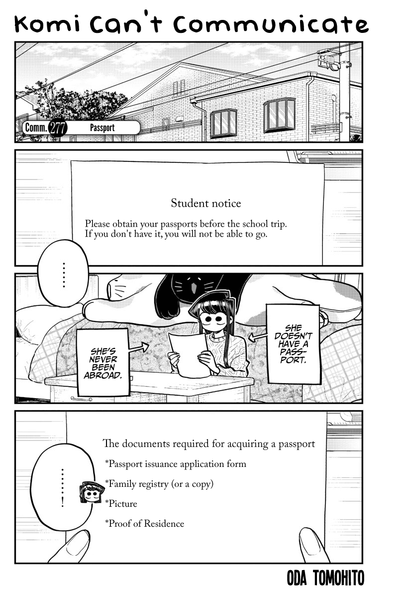 Komi-San Wa Komyushou Desu - Chapter 277: Passport