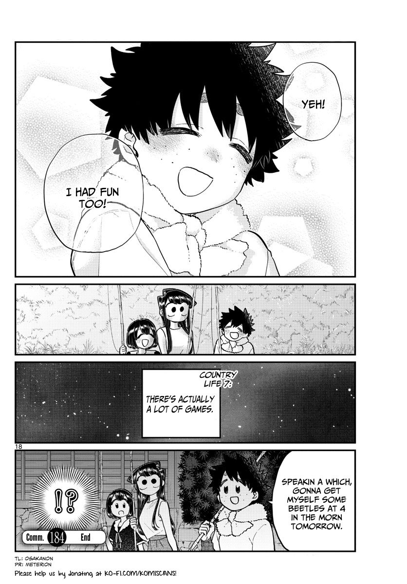 Komi-San Wa Komyushou Desu - Vol.13 Chapter 184: Playing In The Country