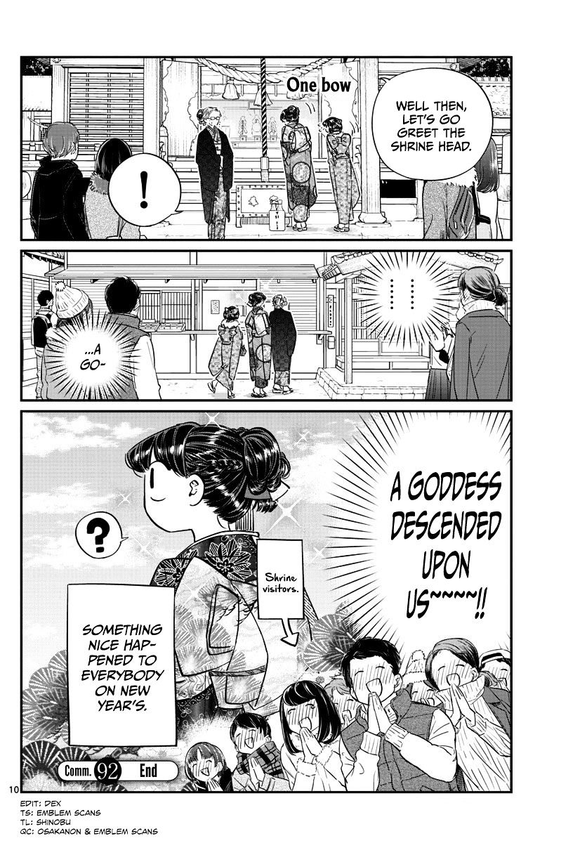 Komi-San Wa Komyushou Desu - Vol.7 Chapter 92: It's New Year's