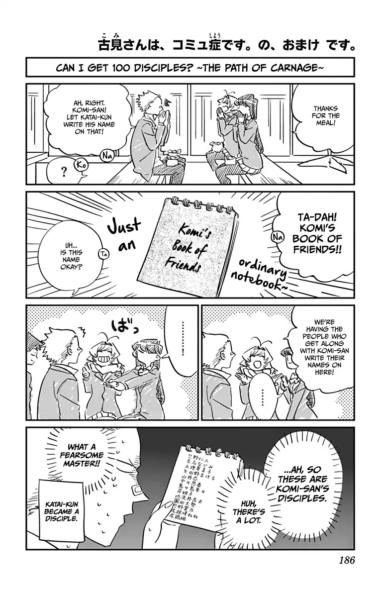 Komi-San Wa Komyushou Desu - Vol.6 Chapter 85.5: Omake