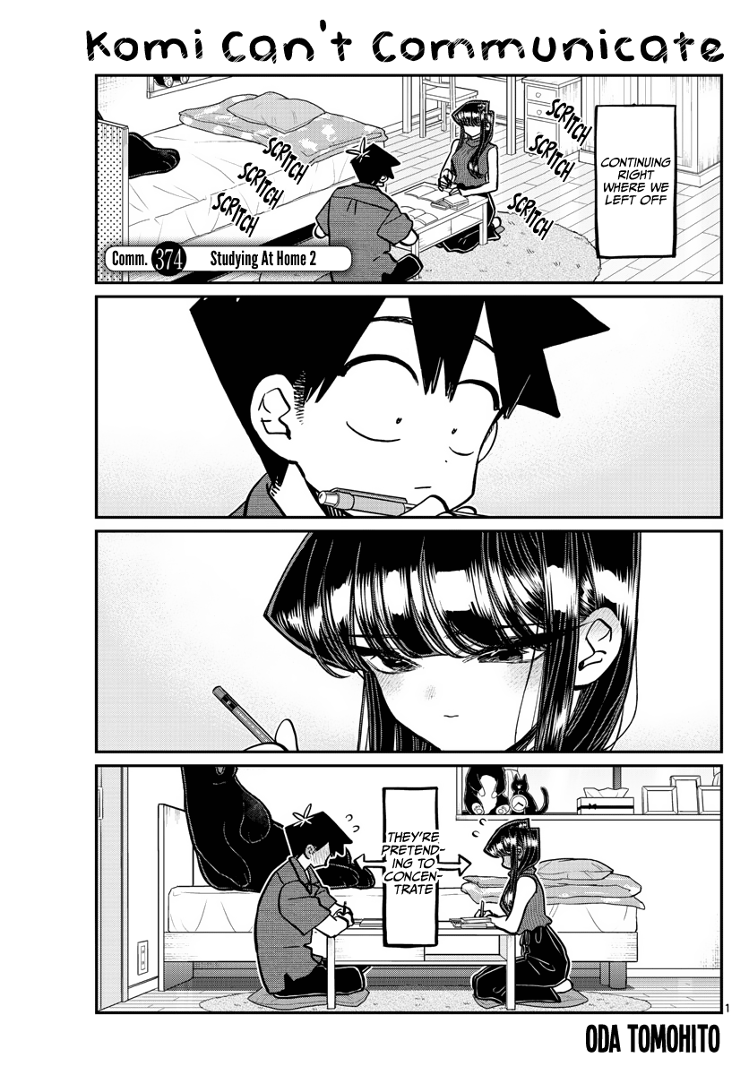 Komi-San Wa Komyushou Desu - Chapter 374: Studying At Home 2