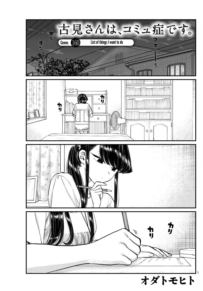 Komi-San Wa Komyushou Desu - Vol.12 Chapter 160: List Of Things I Want To Do