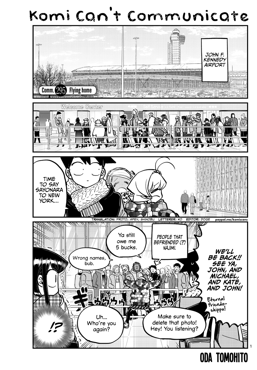 Komi-San Wa Komyushou Desu - Chapter 295: Flying Home