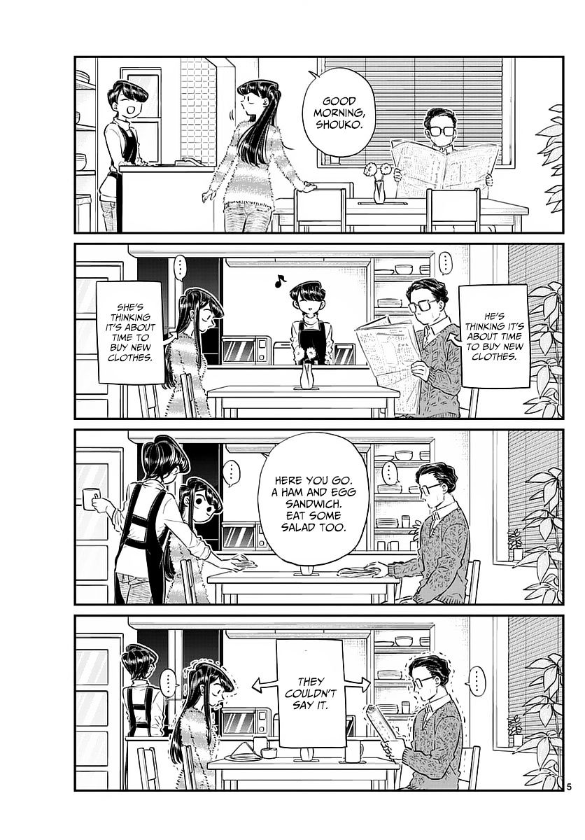 Komi-San Wa Komyushou Desu - Vol.6 Chapter 74: Shopping With Dad