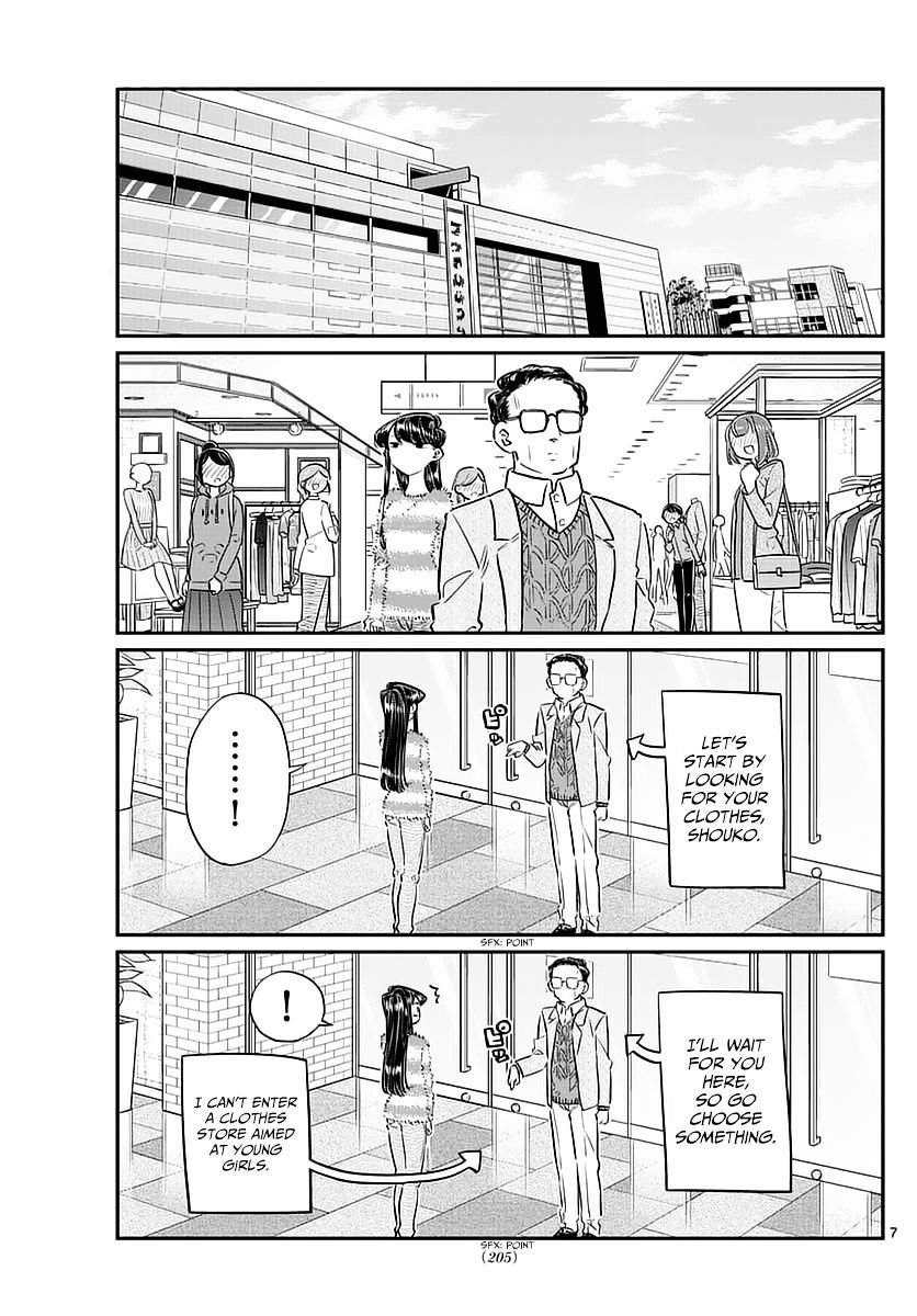 Komi-San Wa Komyushou Desu - Vol.6 Chapter 74: Shopping With Dad