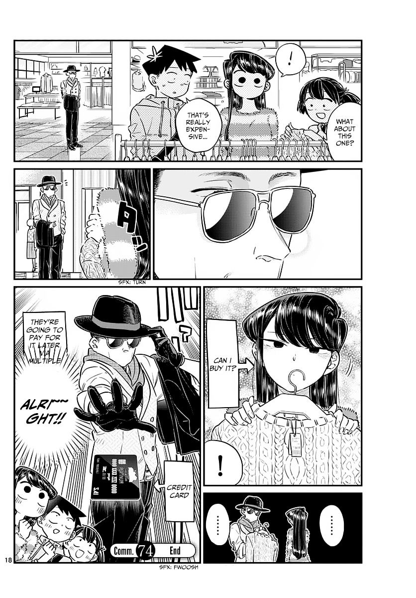 Komi-San Wa Komyushou Desu - Vol.6 Chapter 74: Shopping With Dad