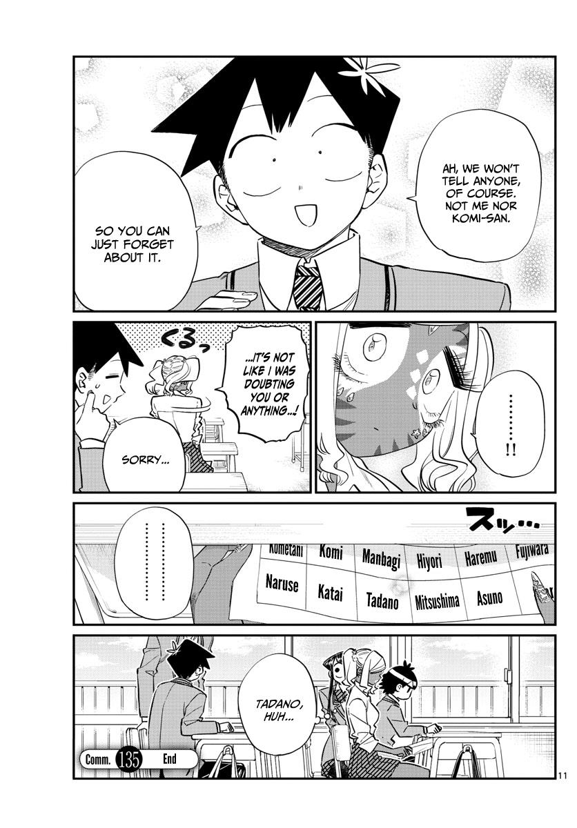 Komi-San Wa Komyushou Desu - Vol.10 Chapter 135: Manbagi-San And Tadano-Kun