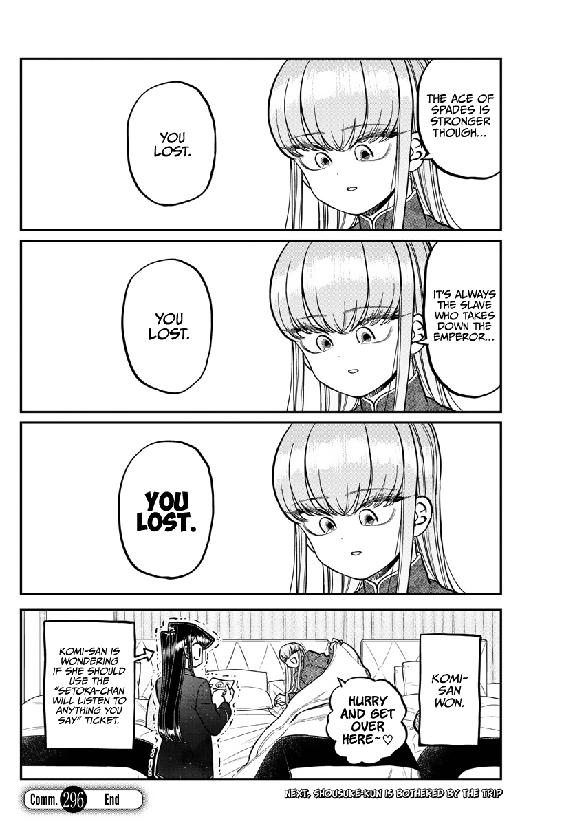 Komi-San Wa Komyushou Desu - Chapter 296: Indian Poker