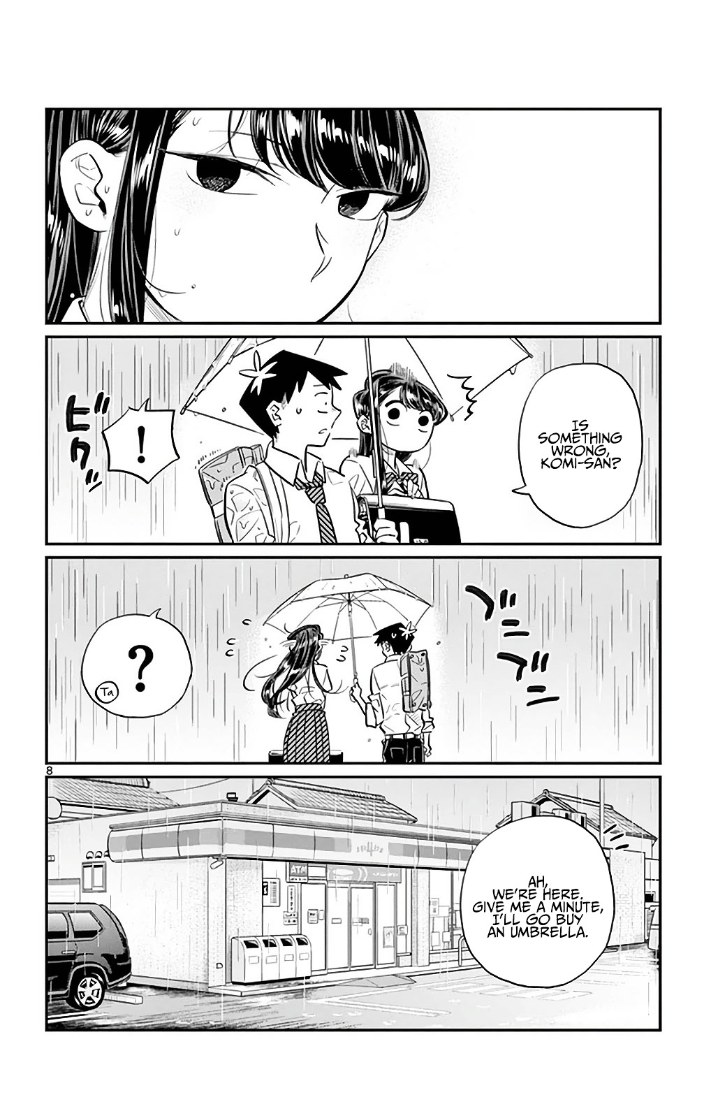 Komi-San Wa Komyushou Desu - Vol.2 Chapter 30: It's Raining