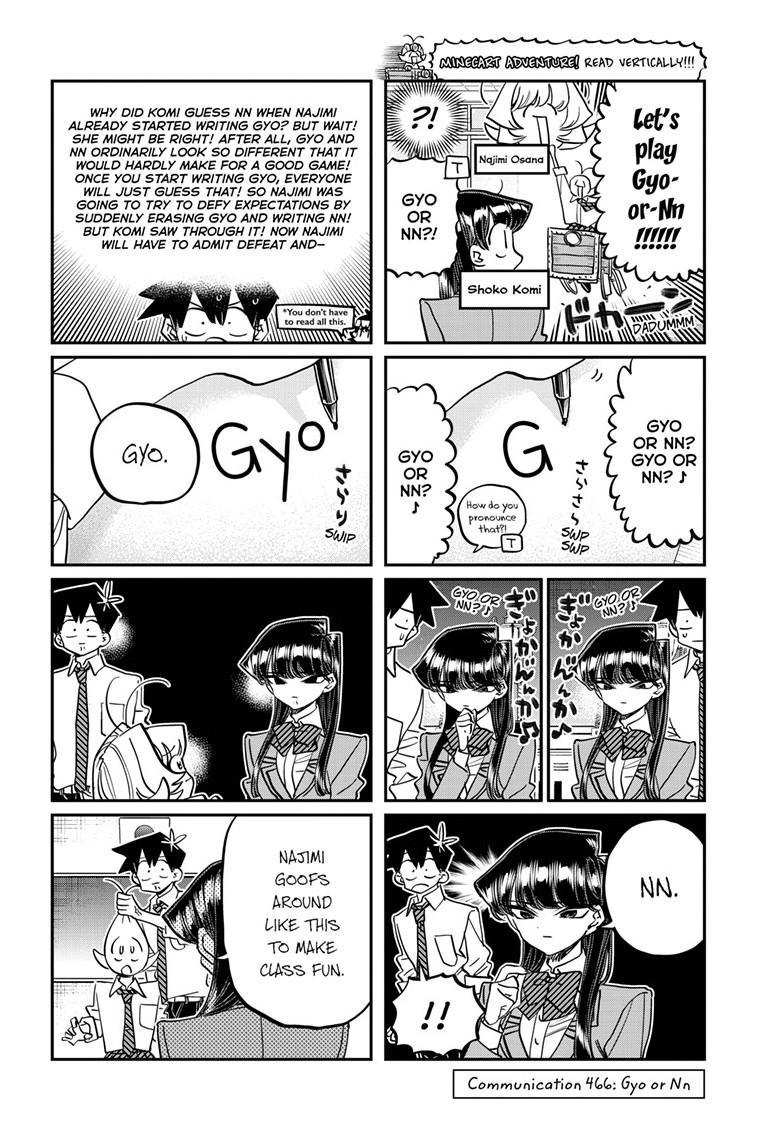 Komi-San Wa Komyushou Desu - Chapter 466