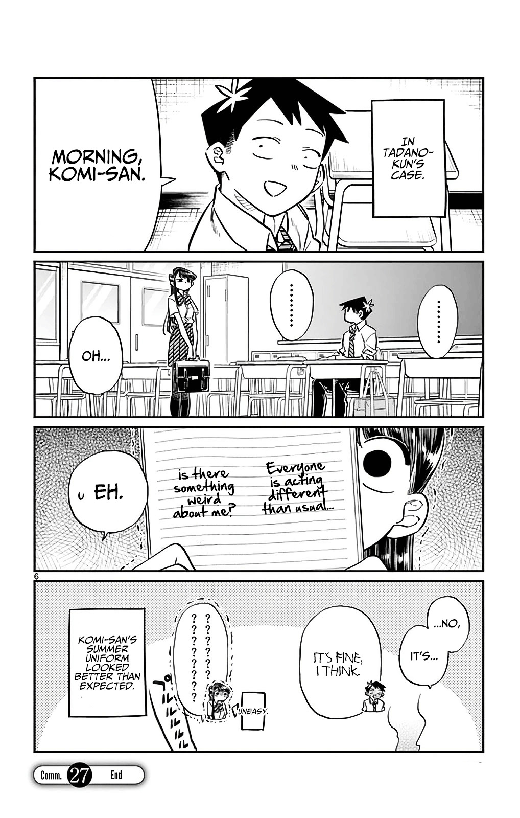 Komi-San Wa Komyushou Desu - Vol.2 Chapter 27: Summer Uniform