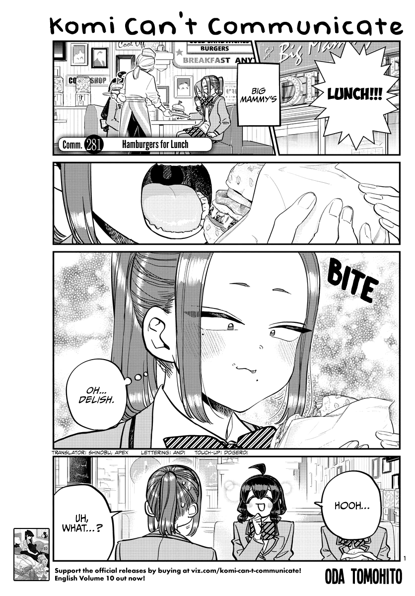 Komi-San Wa Komyushou Desu - Chapter 281: Hamburgers For Lunch