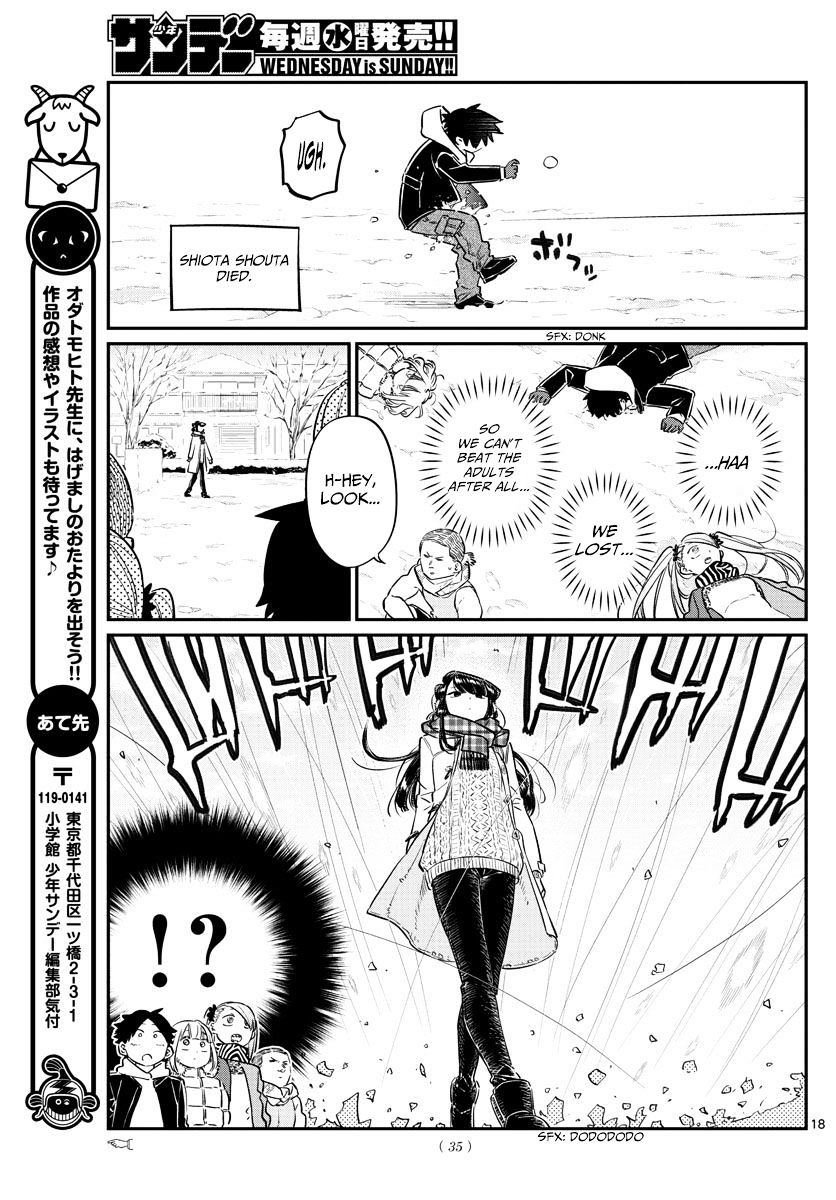 Komi-San Wa Komyushou Desu - Vol.7 Chapter 90: Snowball Fight