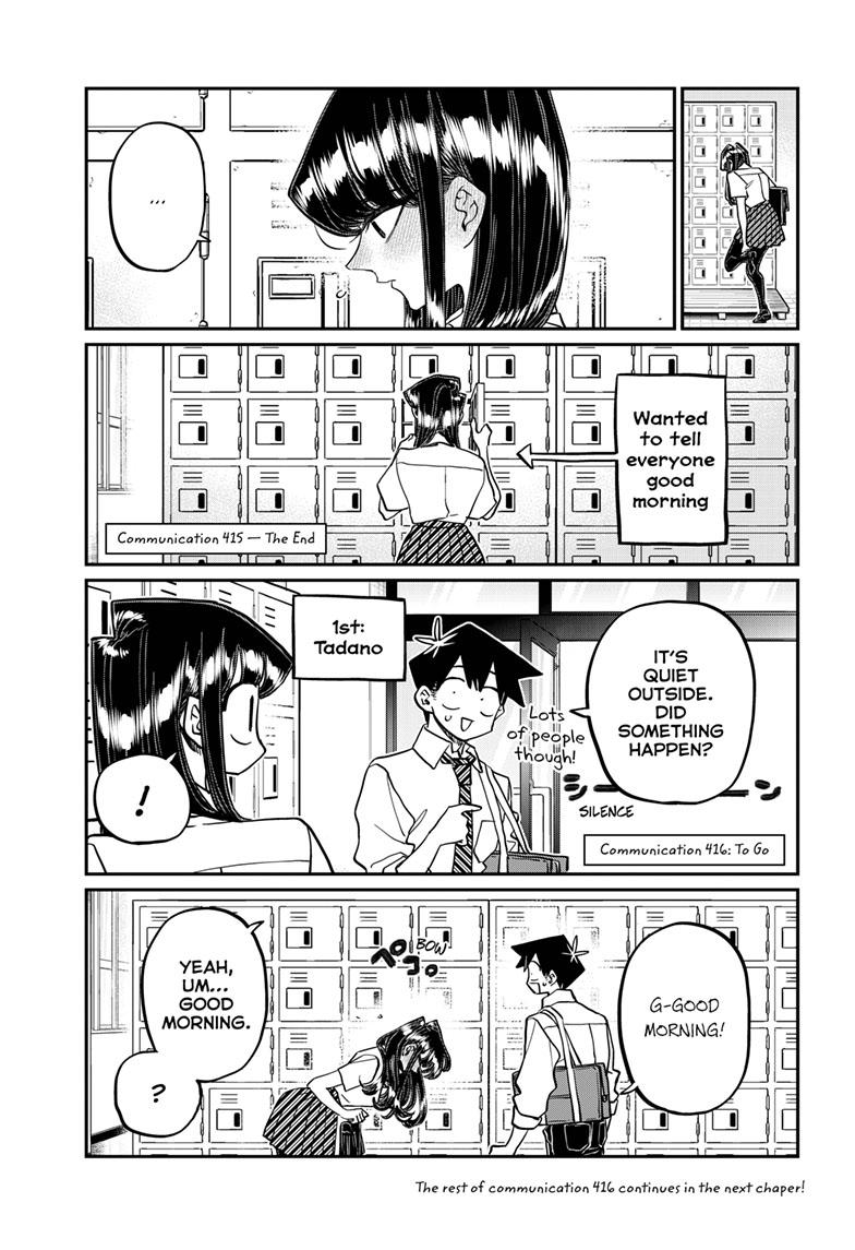 Komi-San Wa Komyushou Desu - Chapter 415