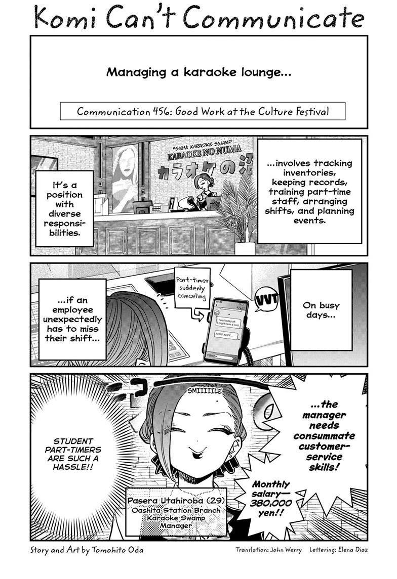 Komi-San Wa Komyushou Desu - Chapter 456