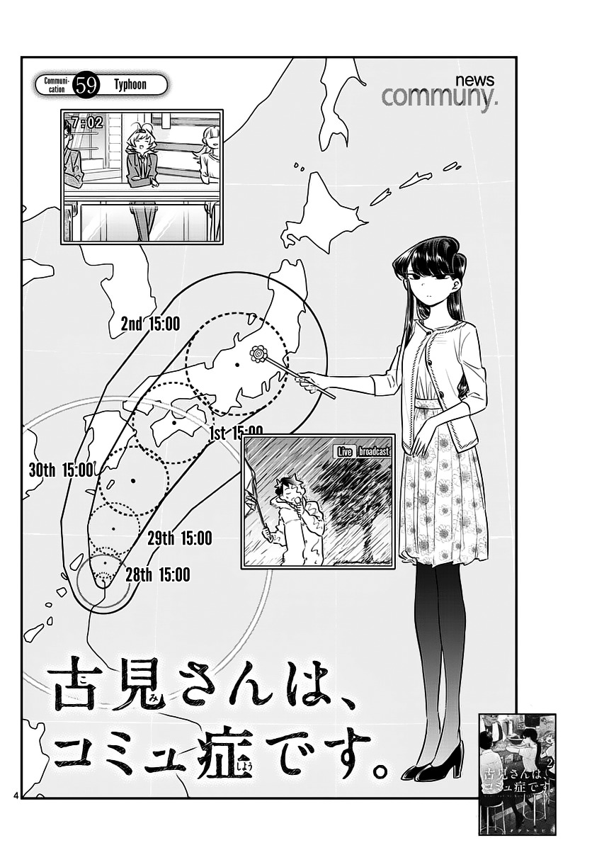 Komi-San Wa Komyushou Desu - Vol.5 Chapter 59: Typhoon