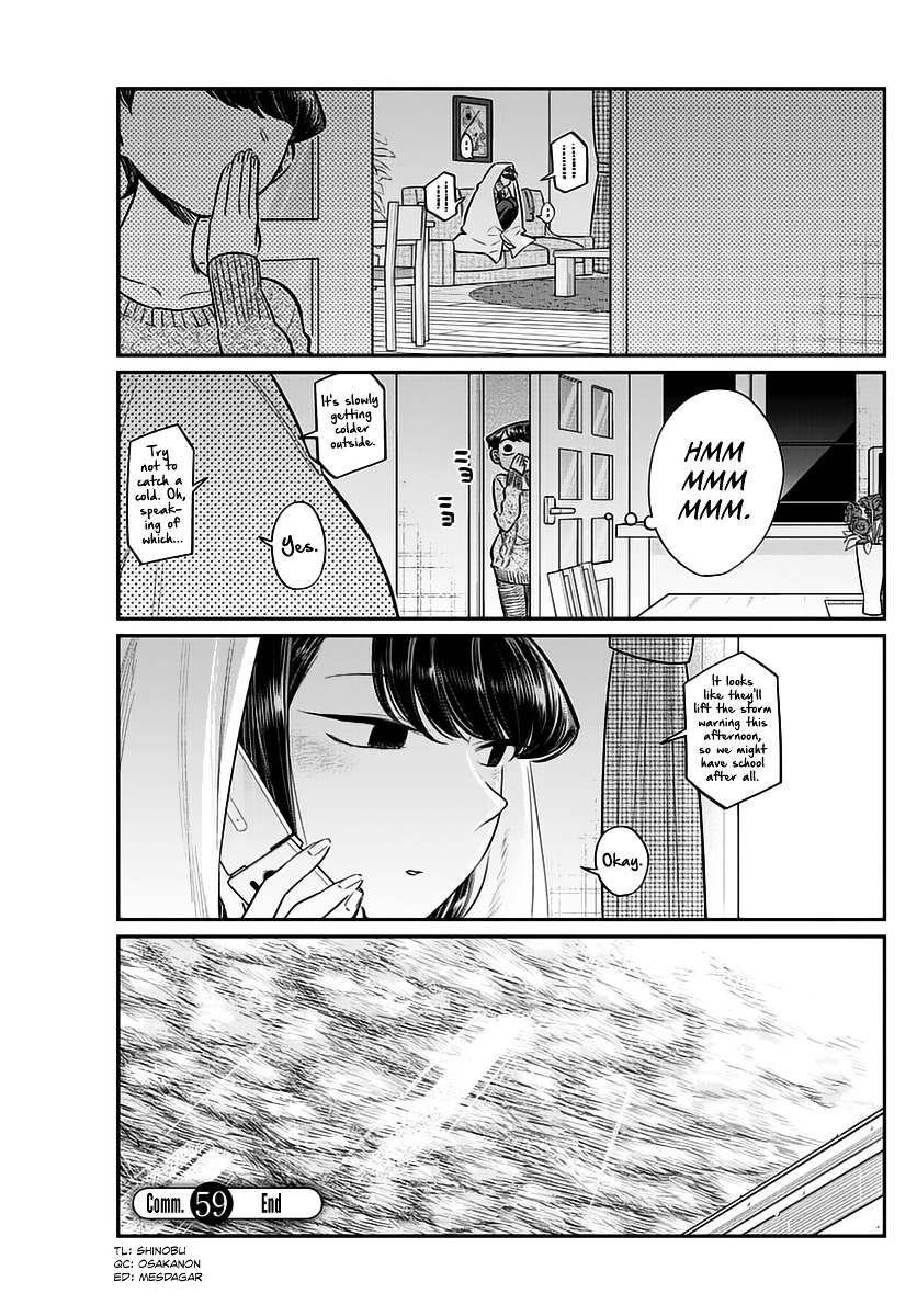 Komi-San Wa Komyushou Desu - Vol.5 Chapter 59: Typhoon