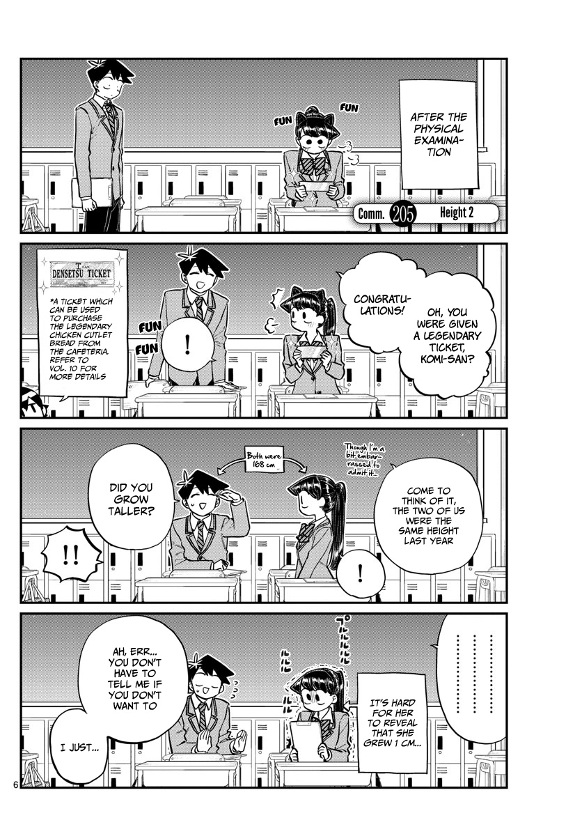 Komi-San Wa Komyushou Desu - Chapter 205: Height 2