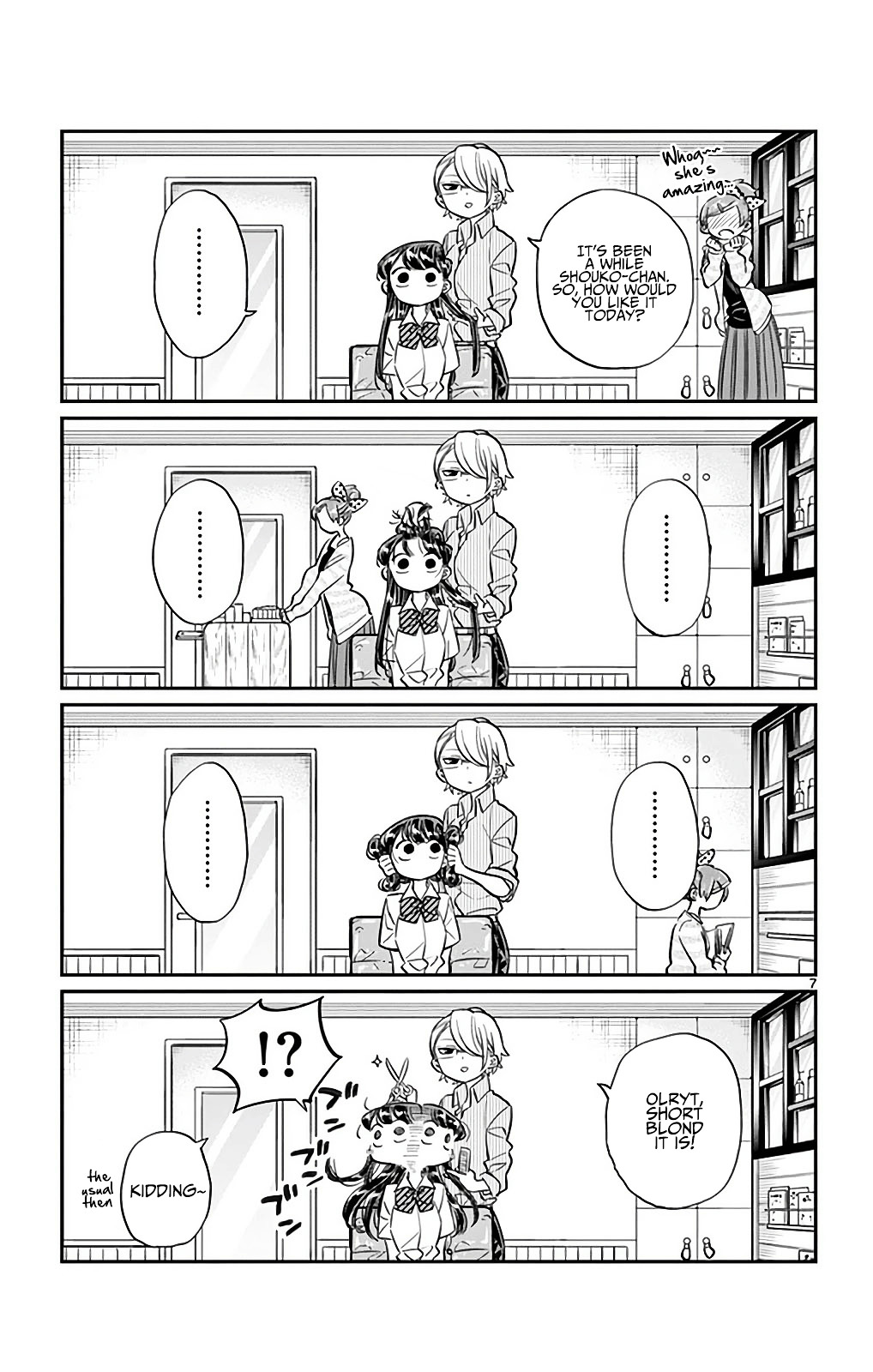 Komi-San Wa Komyushou Desu - Vol.2 Chapter 34: The Hair Salon