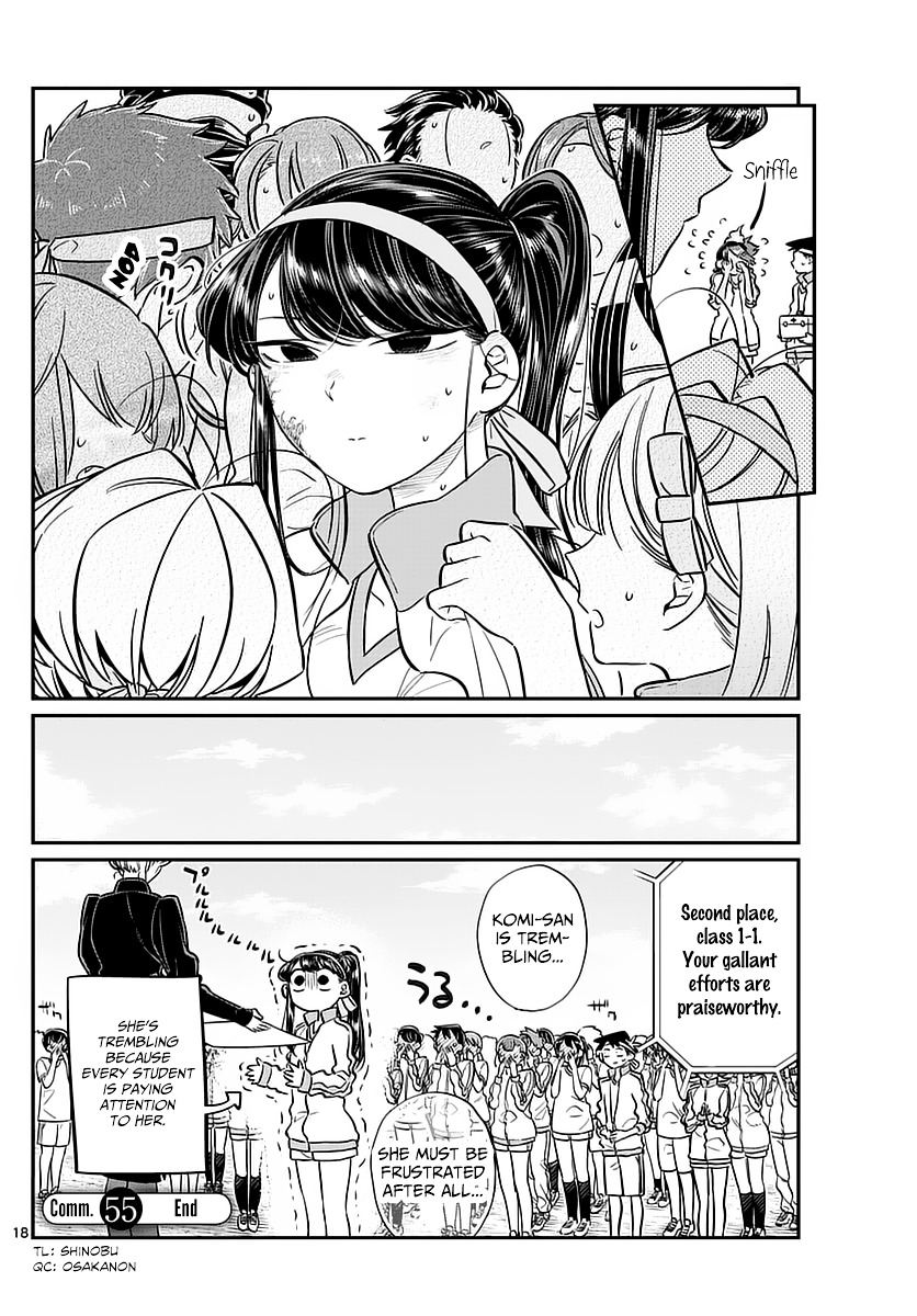 Komi-San Wa Komyushou Desu - Vol.4 Chapter 55: Sports Festival Part 2