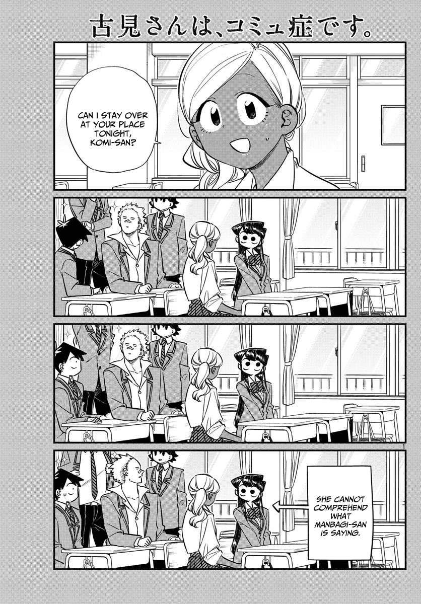 Komi-San Wa Komyushou Desu - Vol.10 Chapter 142: A Sleep Over