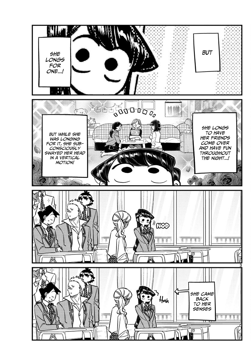 Komi-San Wa Komyushou Desu - Vol.10 Chapter 142: A Sleep Over