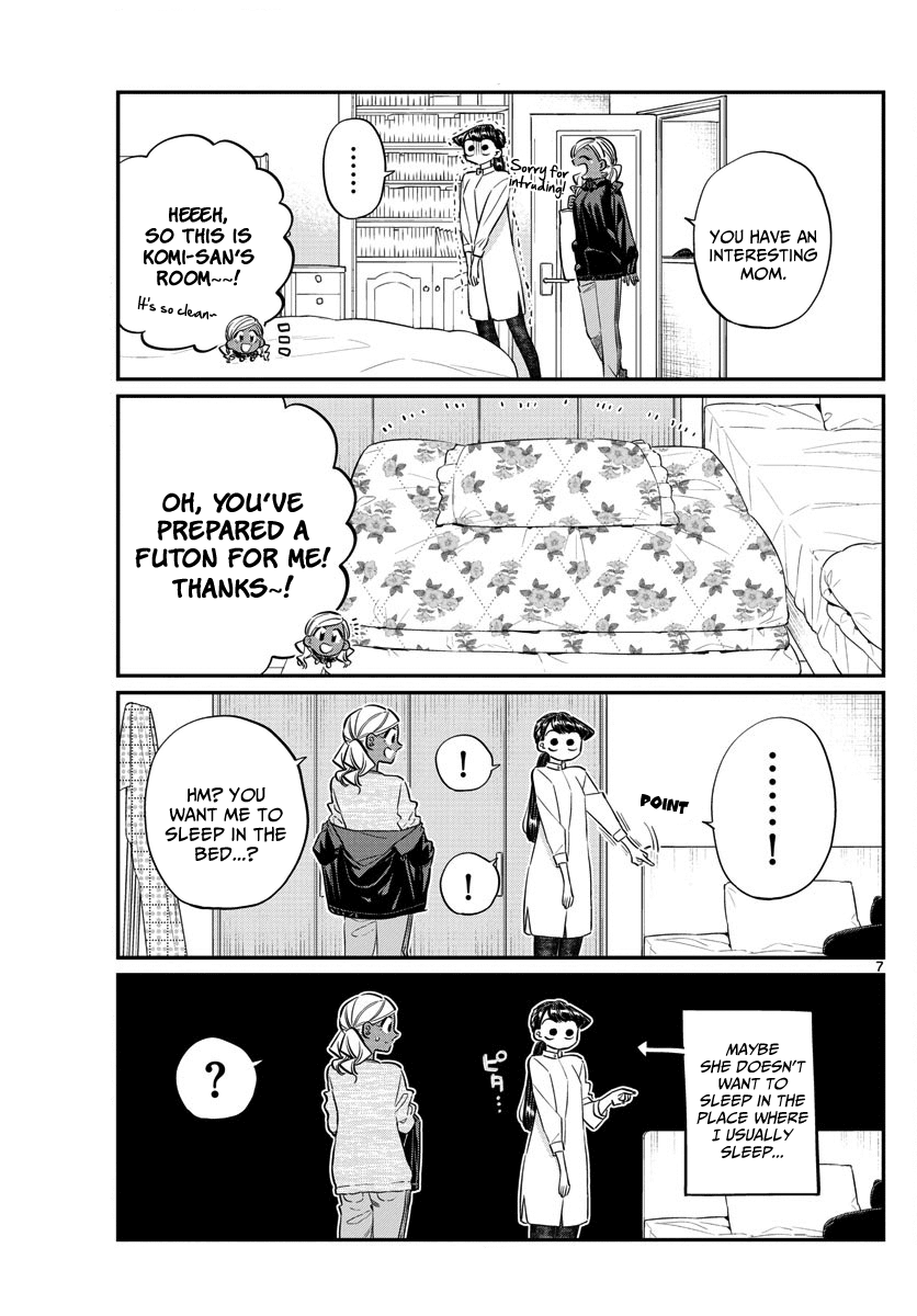 Komi-San Wa Komyushou Desu - Vol.10 Chapter 142: A Sleep Over