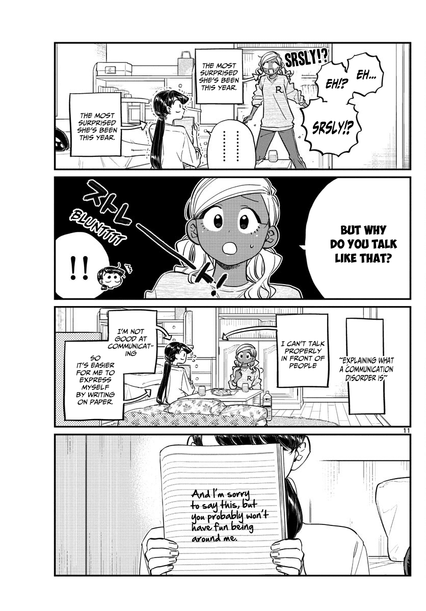 Komi-San Wa Komyushou Desu - Vol.10 Chapter 142: A Sleep Over