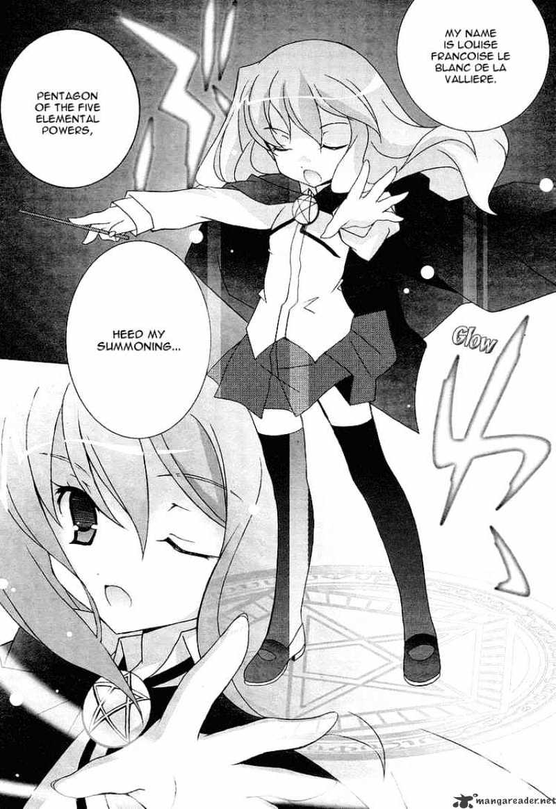 Zero No Tsukaima - Chapter 1 : I Am A Familiar