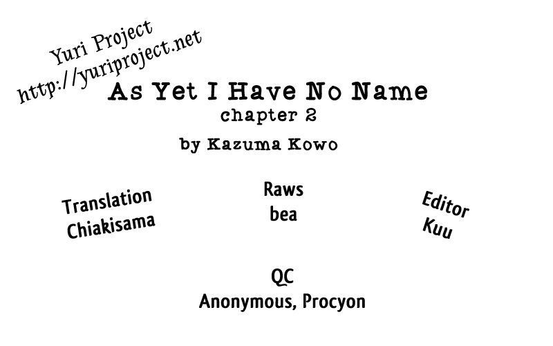 Namae Wa Mada Nai - Vol.1 Chapter 6 : As Yet I Have No Name - 2Nd